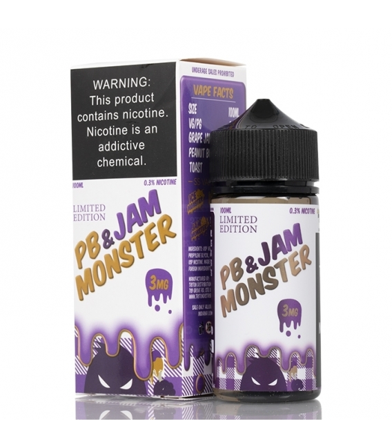 Jam Monster E-Juice - PB & Grape Jam - 100ml